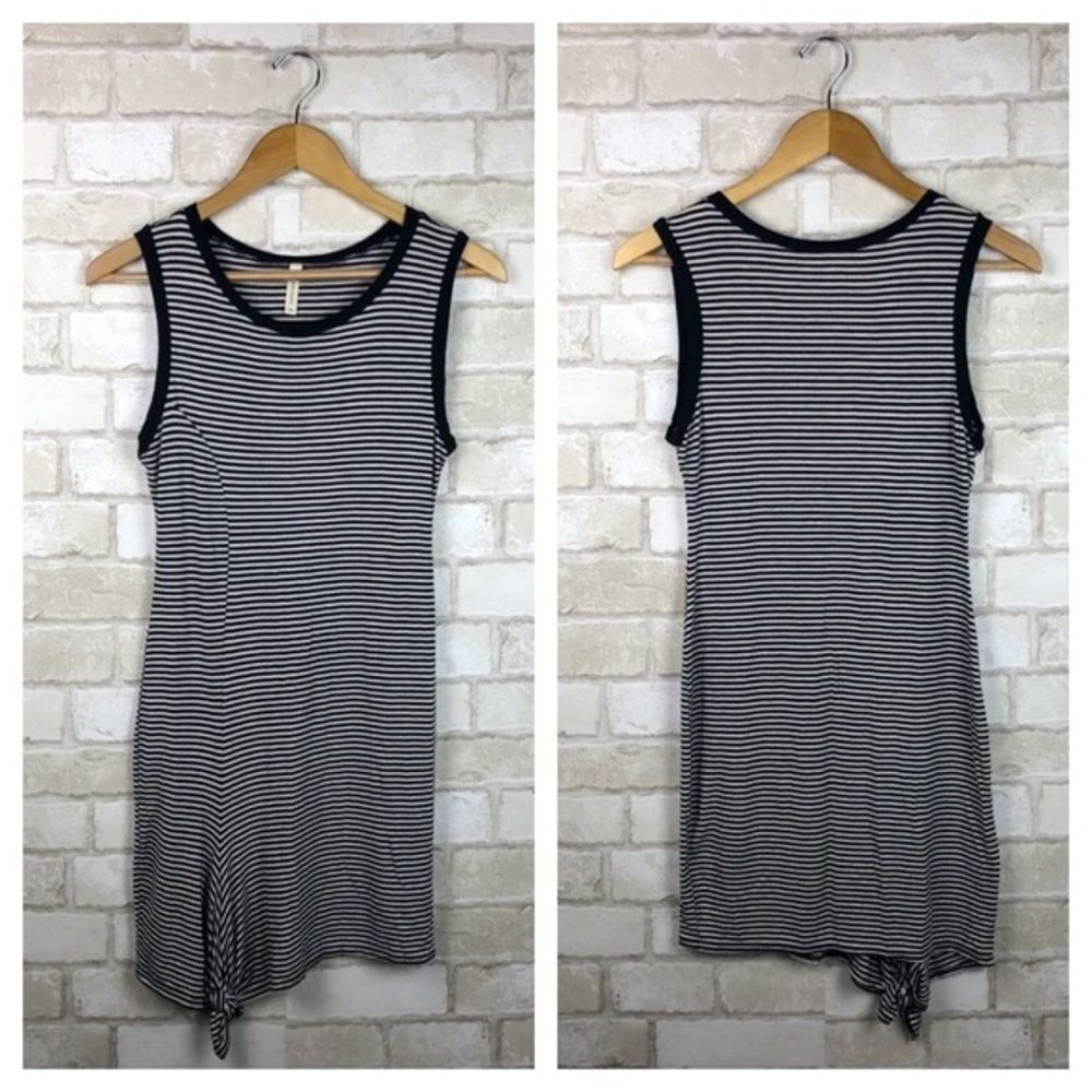 Chocolate USA Black & White Striped Dress